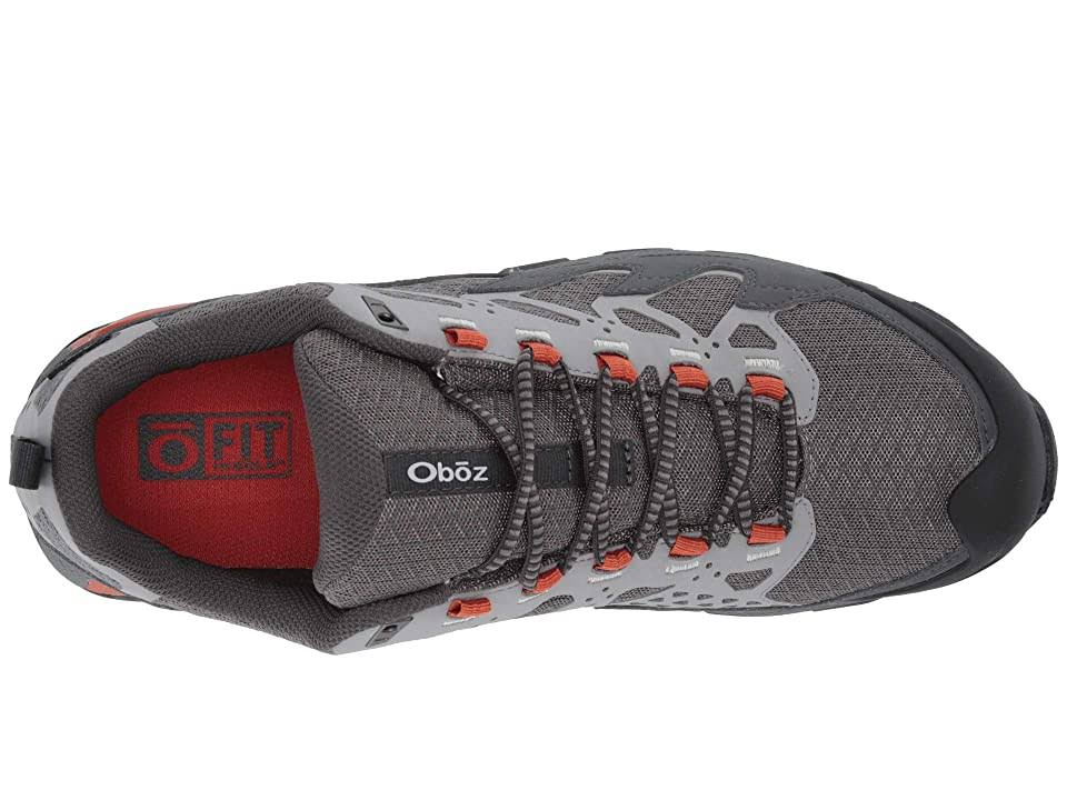 Oboz Cirque Low B-Dry Hiking Shoe Men's, Pewter/Burnt Orange / 10