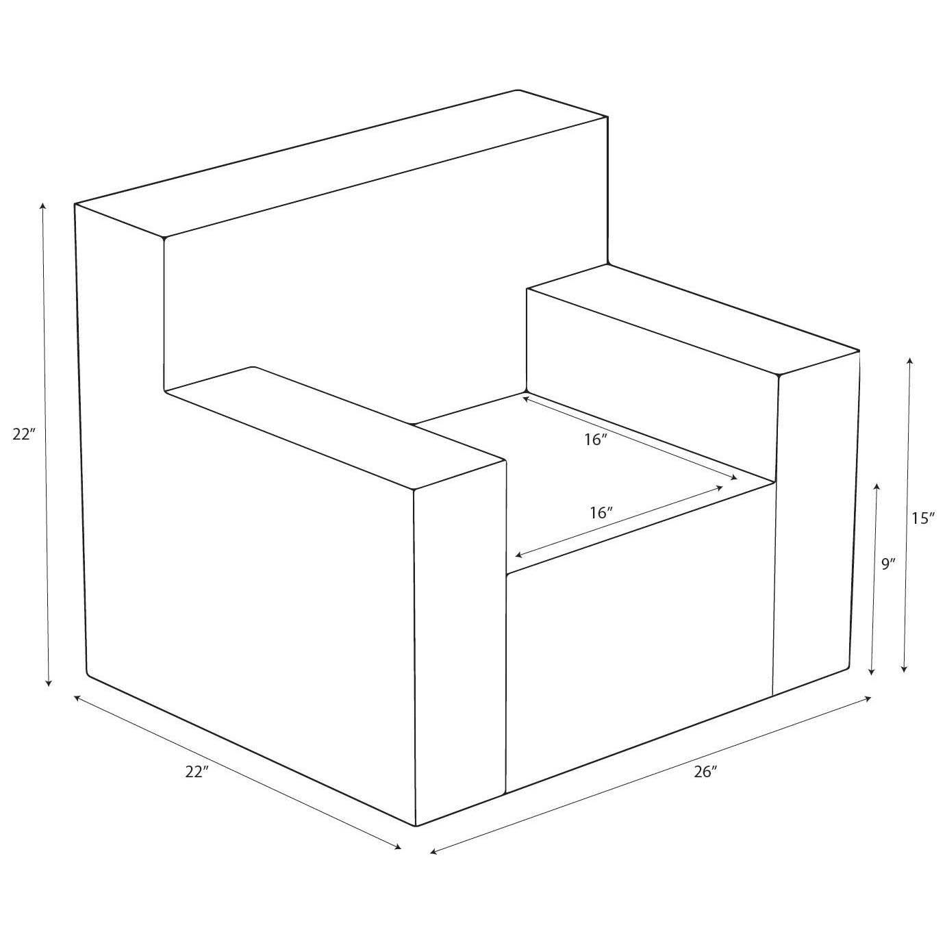 Modern Chair Cream Sherpa - Pillowfort