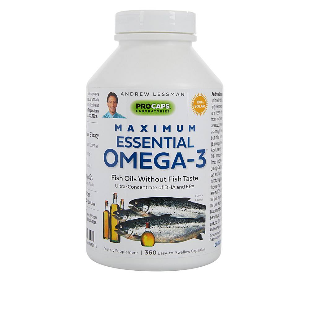 Andrew Lessman Maximum Essential Omega-3 Orange - 360 Capsules