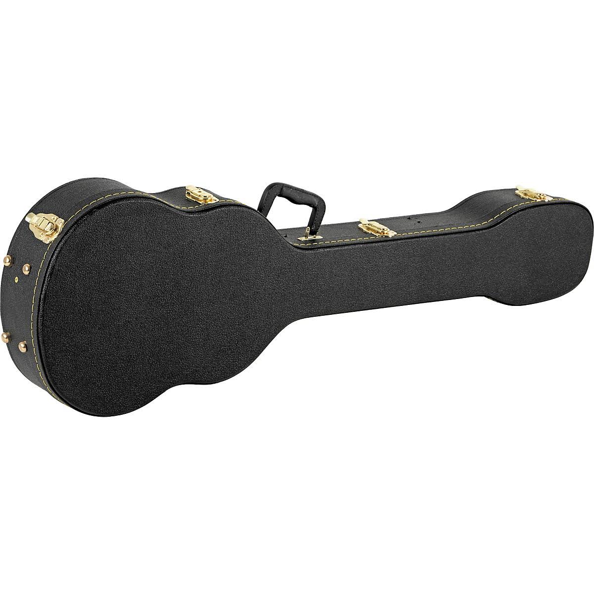 Musician's Gear Electric Bass Case Violin Shaped Black