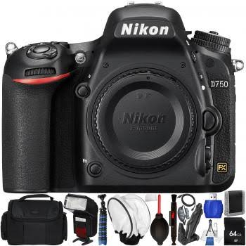 Nikon D750 DSLR Camera (Body Only) Bundle