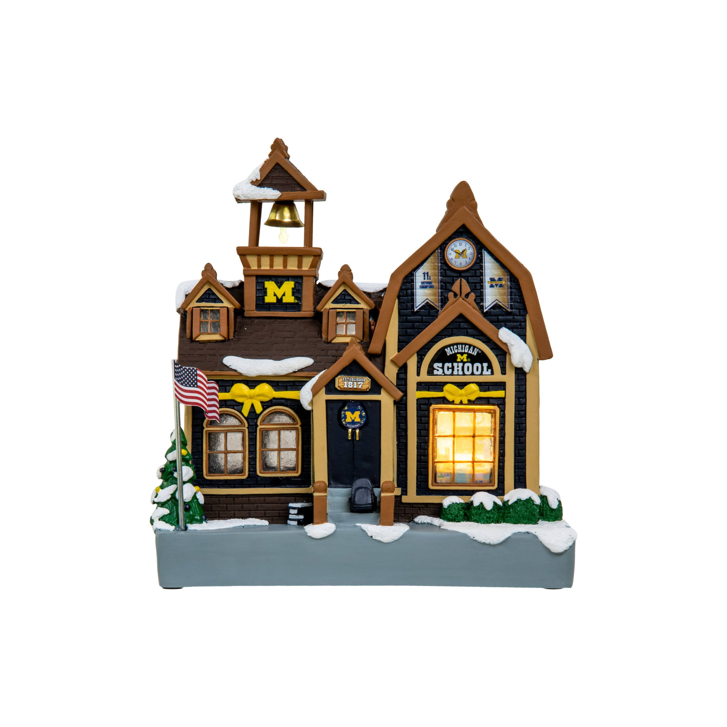 Michigan Wolverines NCAA Light Up Team Schoolhouse