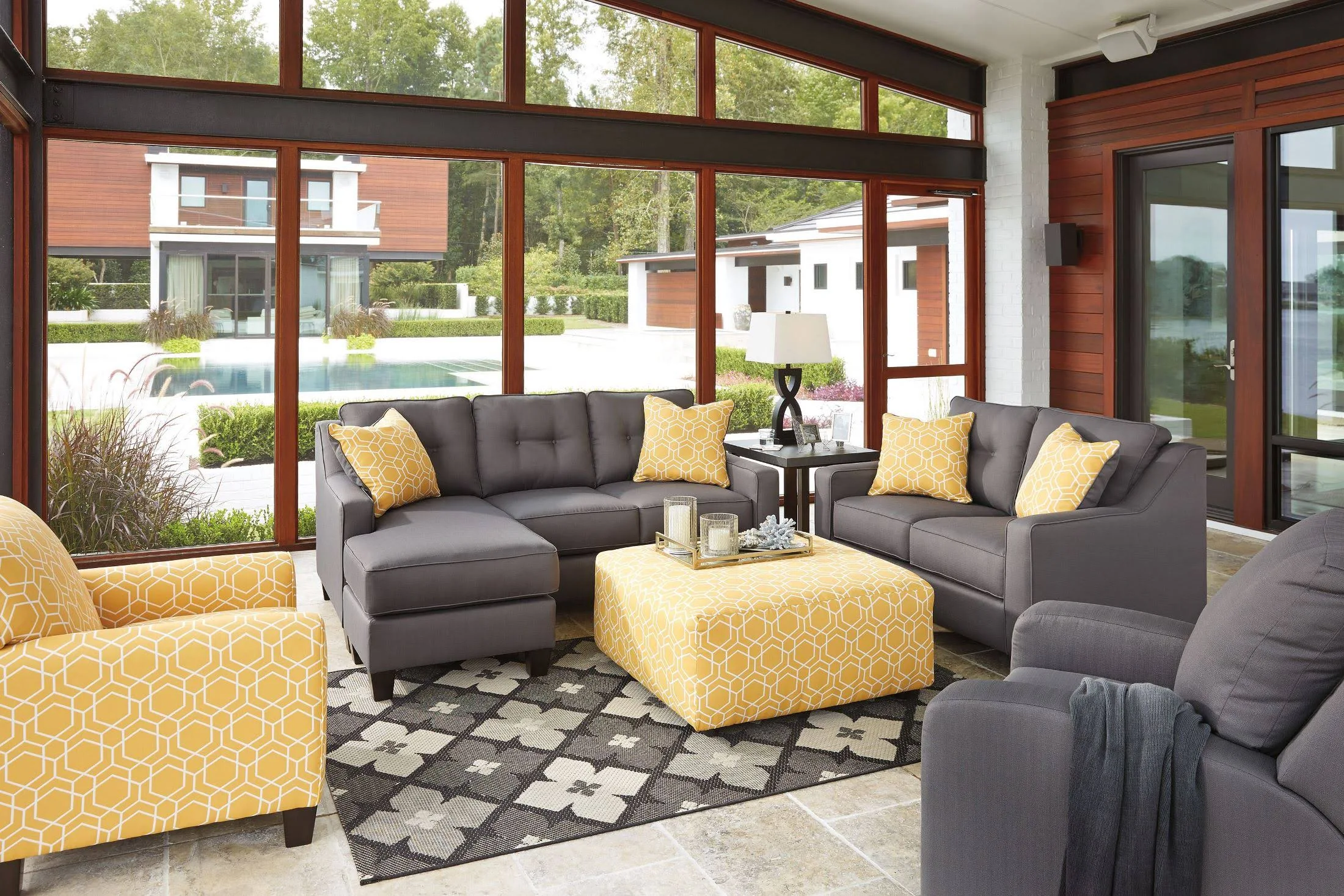 Ayanna Nuvella - Gold - Accent Chair