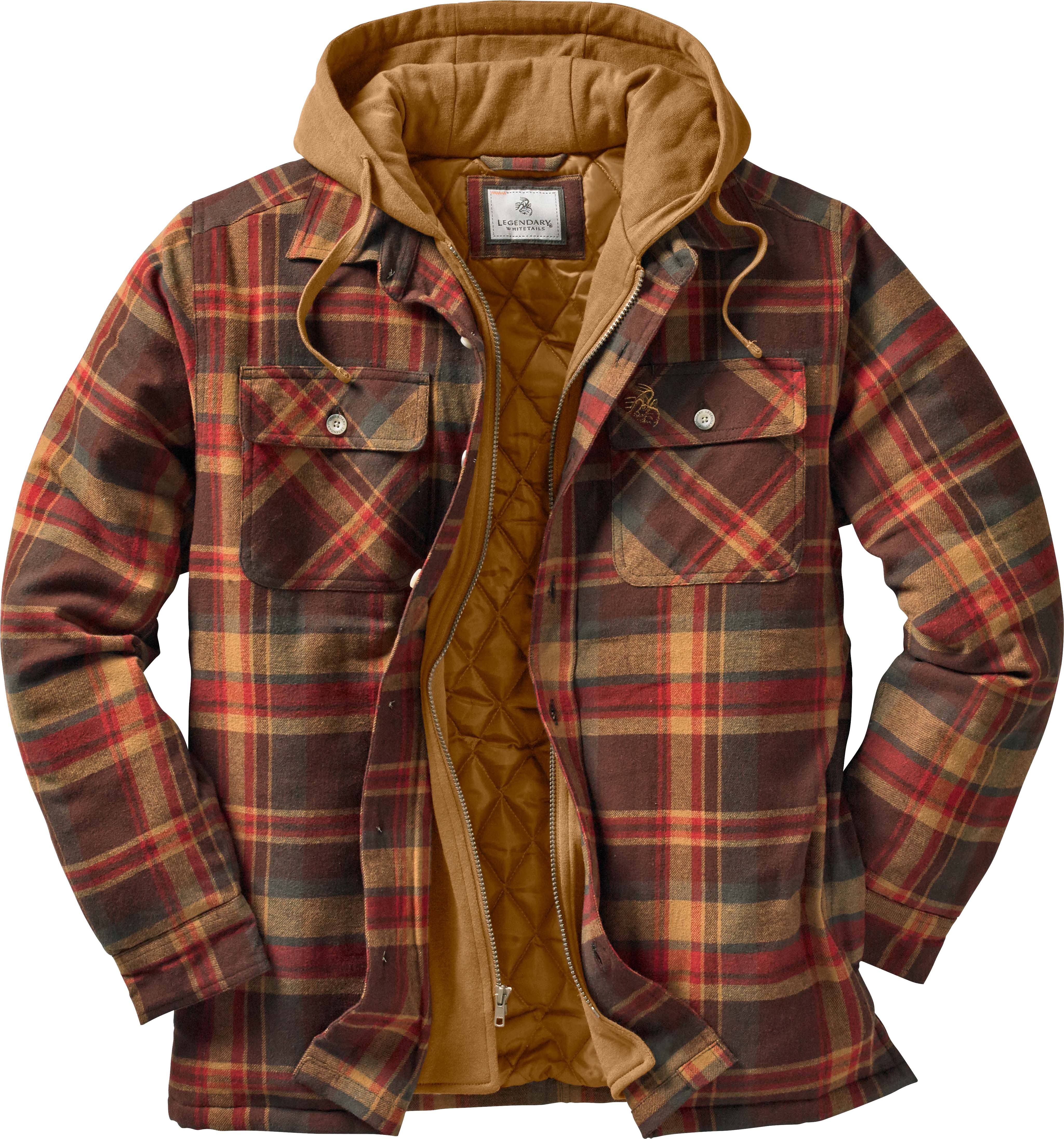 Legendary Whitetails Men&s Maplewood Hooded Shirt Jacket