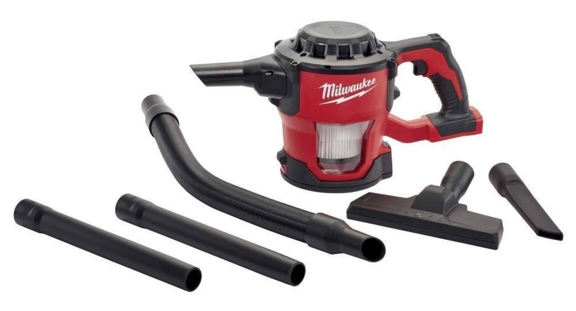 Milwaukee 0882-20 Filter M18 18V Cordless Lithium-Ion Compact Vacuum, Hand Held 40 CFM (Complete Set) w/Bonus: Premium