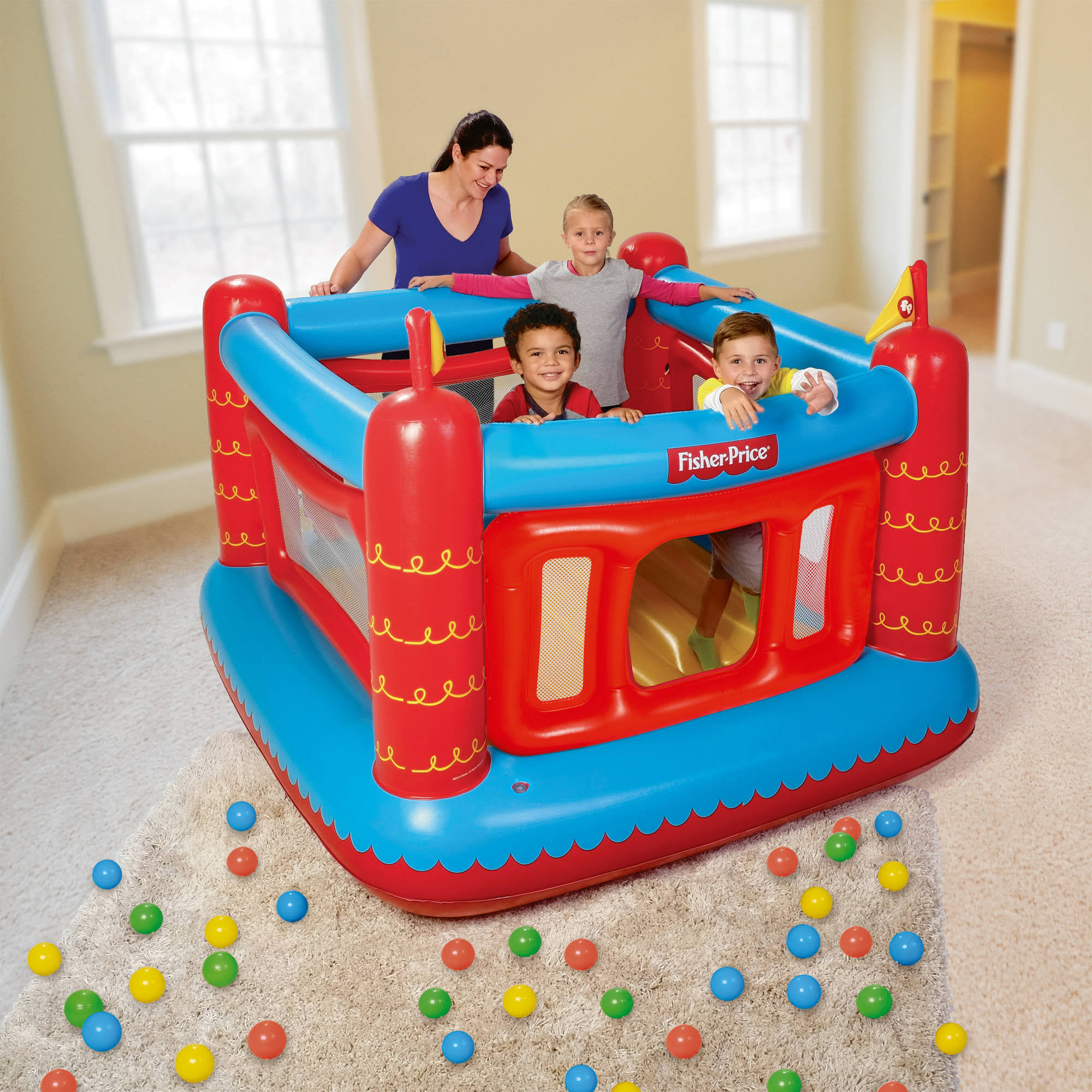 Fisher-Price Bouncetastic Bouncer with 50 Play Balls