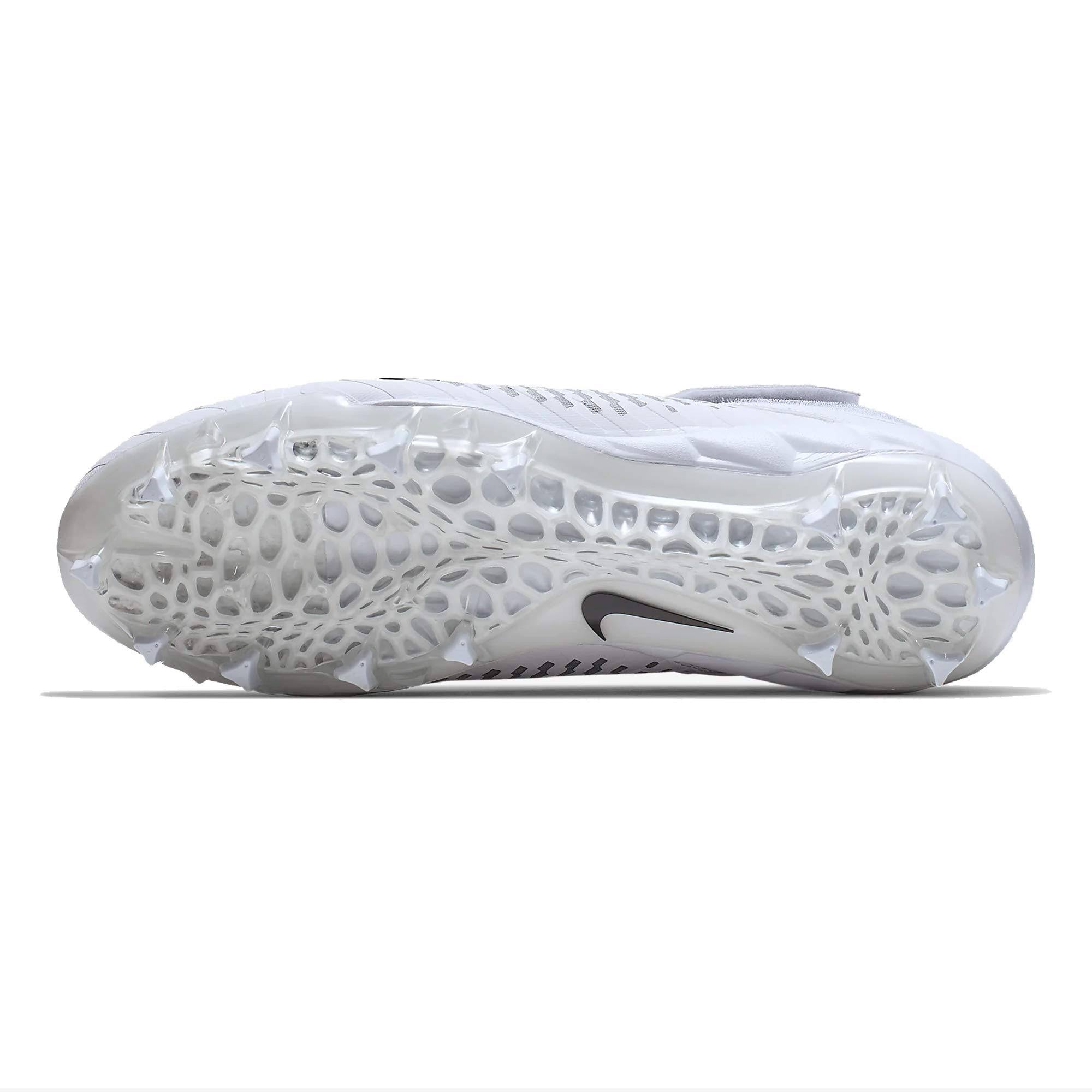 Nike Alpha Menace Pro 2 Mid White/Black Men's Football Cleat 8.5