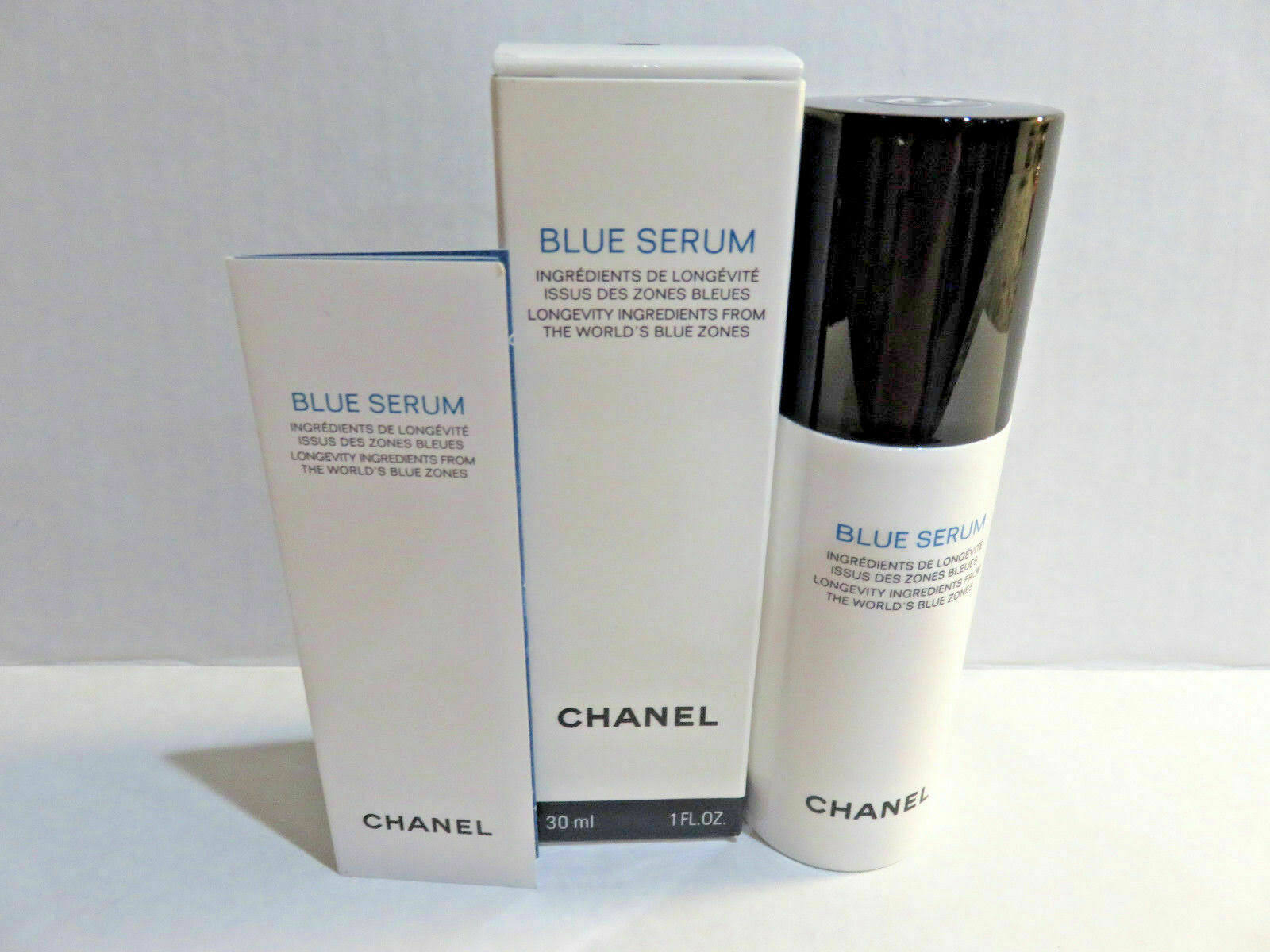 Chanel Blue Serum Longevity Ingredients from The World's Blue Zones - 1 fl oz bottle