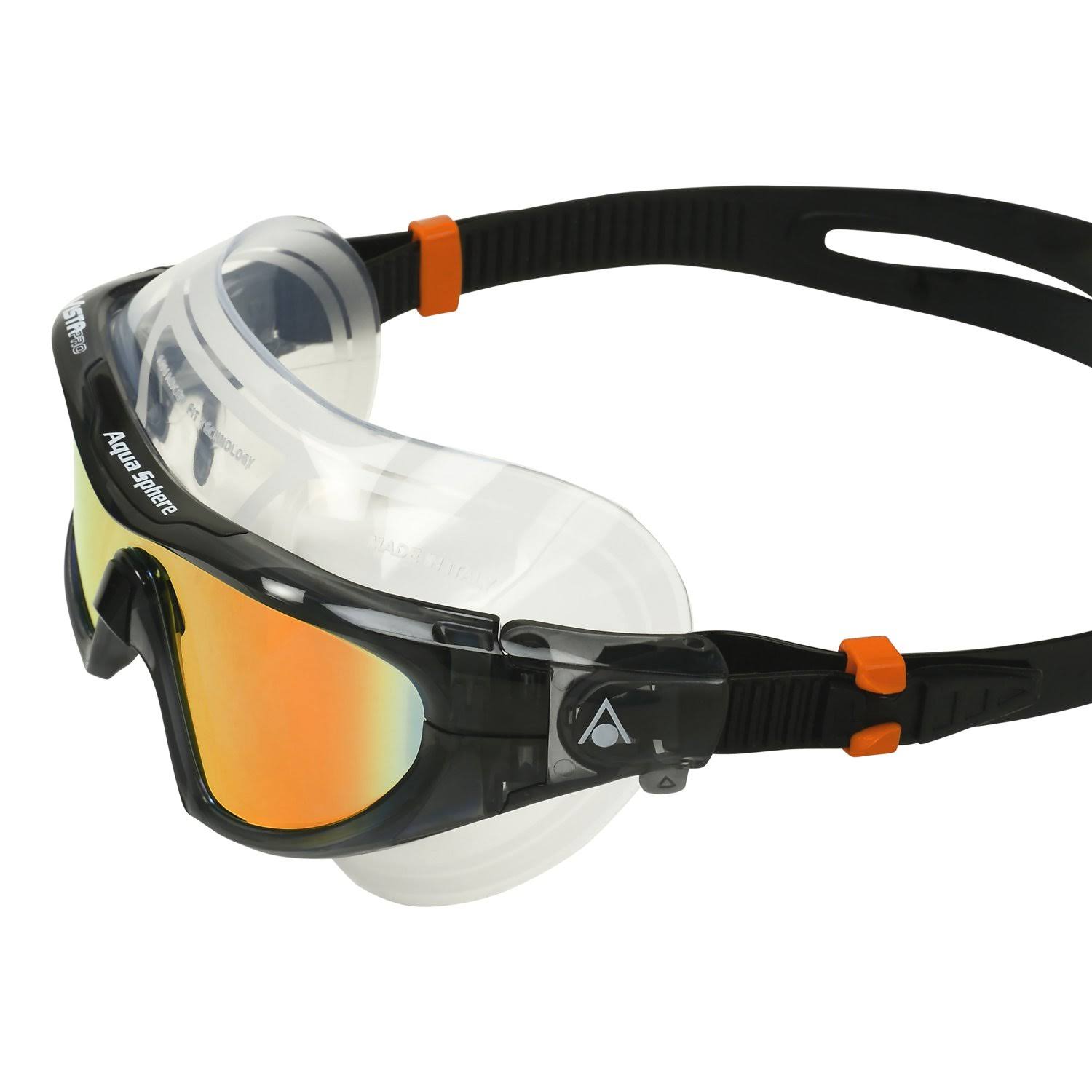 Aqua Sphere Vista Pro Titanium Mirrored Swim Mask Gray