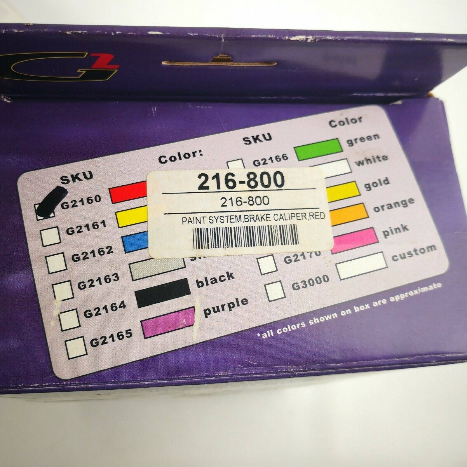 G2 High Temperature Brake Caliper Paint System Set Red G2160