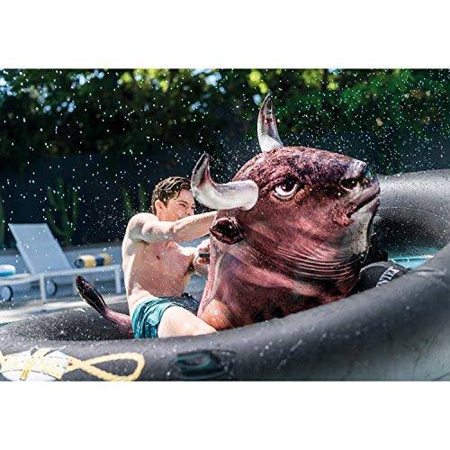 Intex Inflat-A-Bull Inflatable Ride-On Pool Toy with Realistic Printing