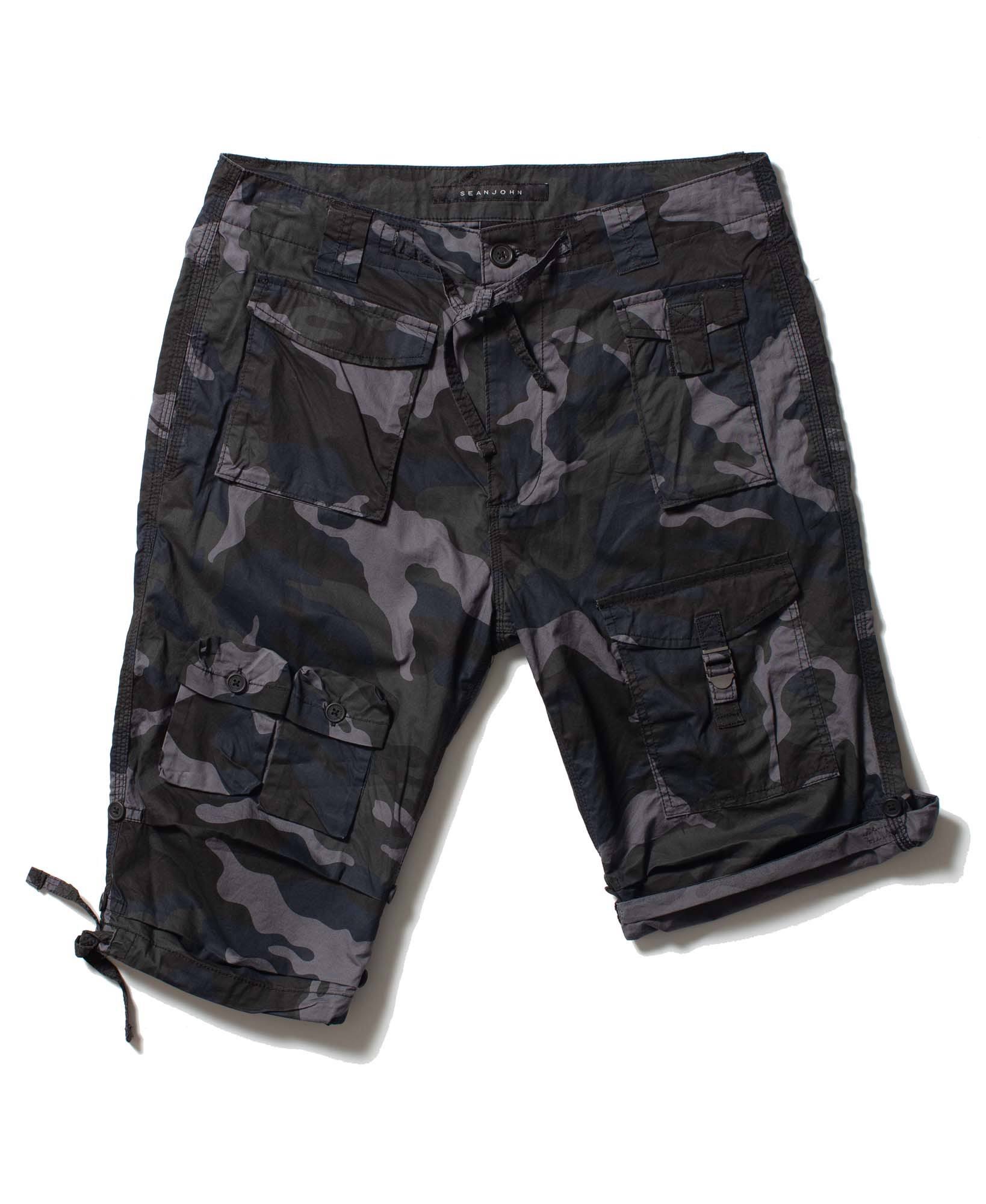 Sean John Mens Flight Casual Cargo Shorts Nightsky 42