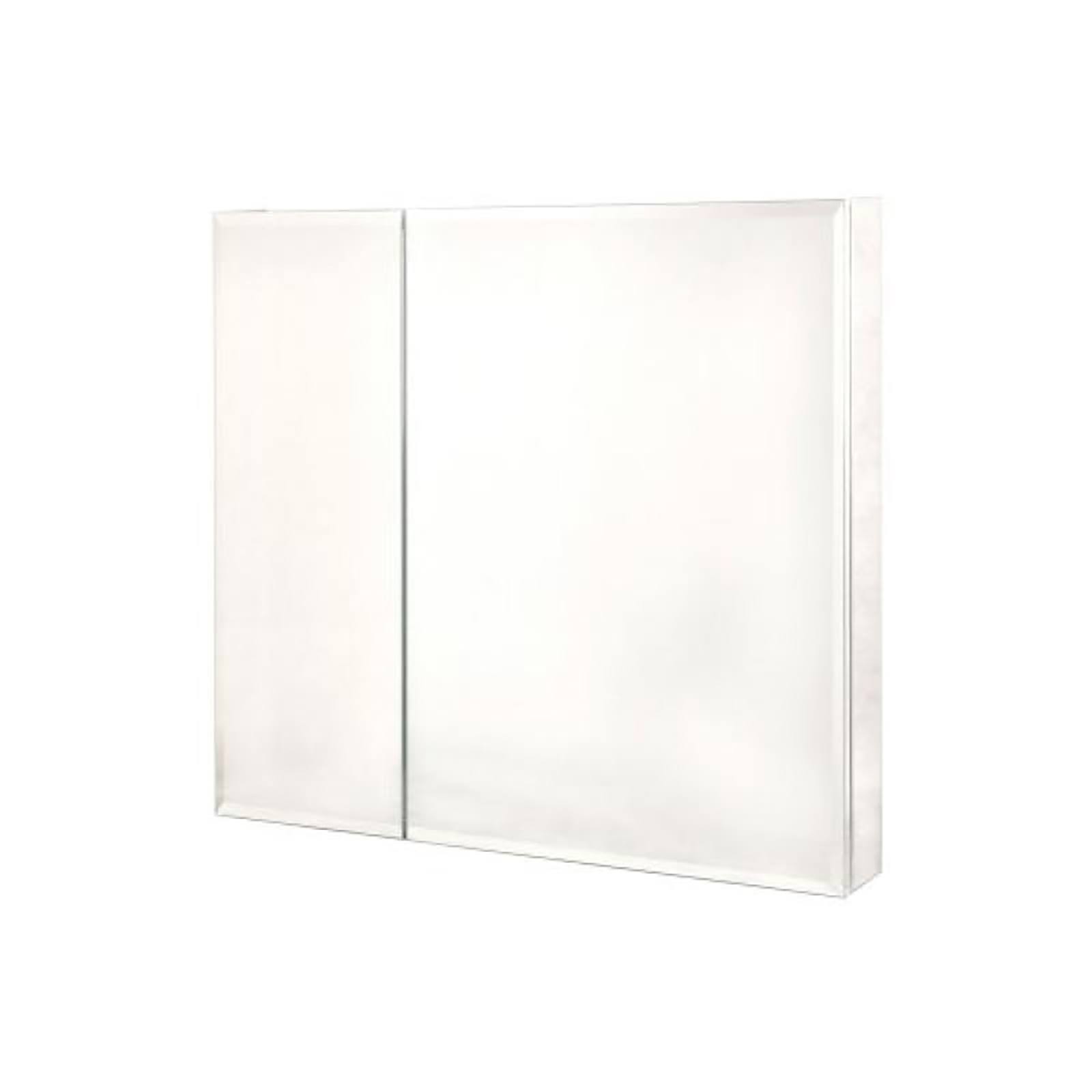 Pegasus 30 in. x 30 in. Recessed or Surface Mount Medicine Cabinet in Bi-View Beveled Mirror SP4586