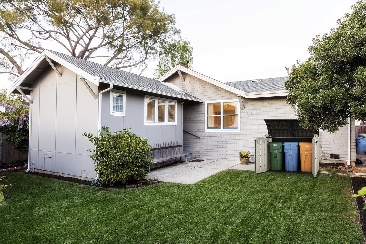 Keter Porta Attrezzi Store It Out Ultra Beige/Marrone In Resina Cm 177X113X134 H