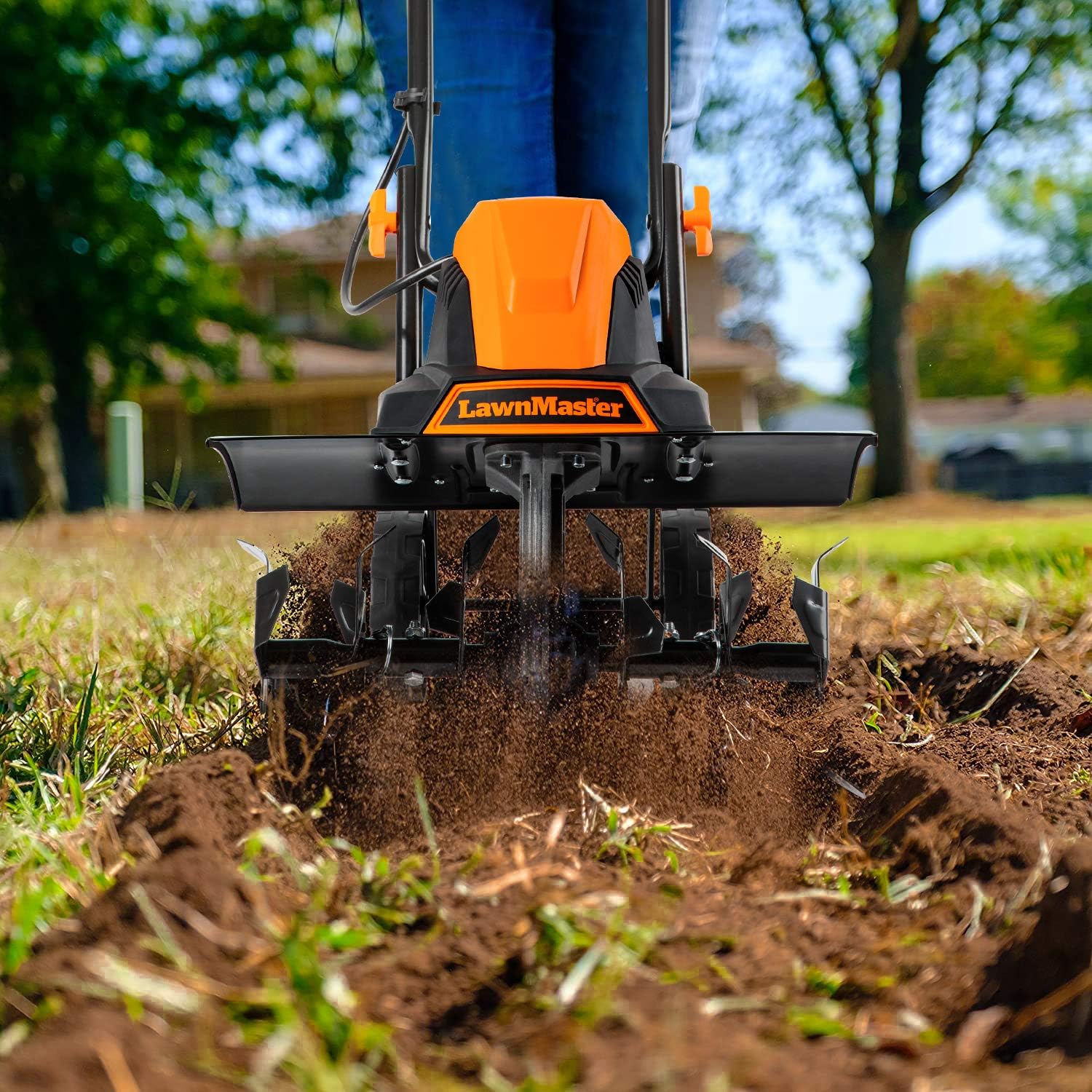 LawnMaster TE1318W1 Corded Electric Tiller 13.5-Amp 18