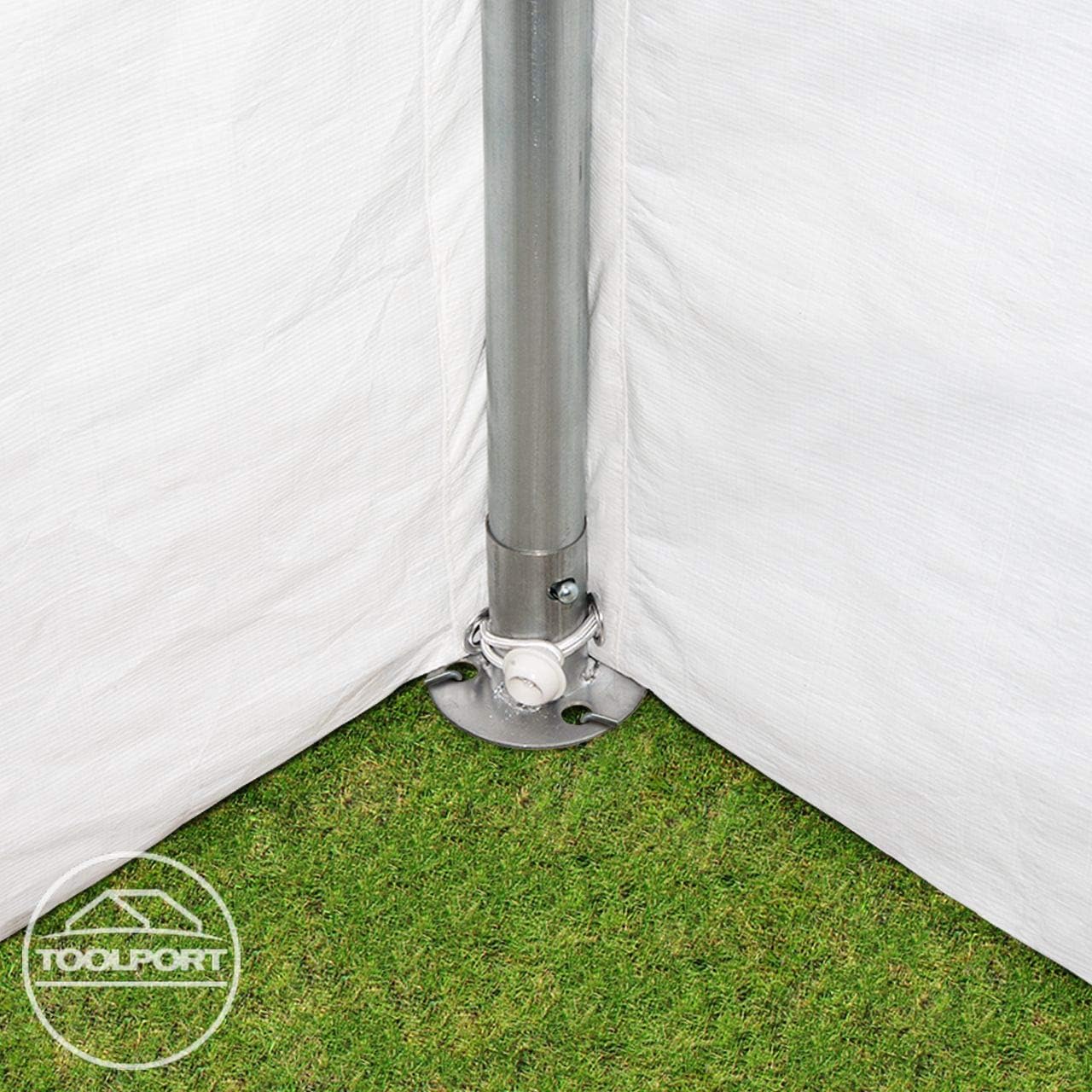 TOOLPORT Tente de réception 3x2 m pavillon Blanc bâche PE 350 N imperméable Tente de Jardin