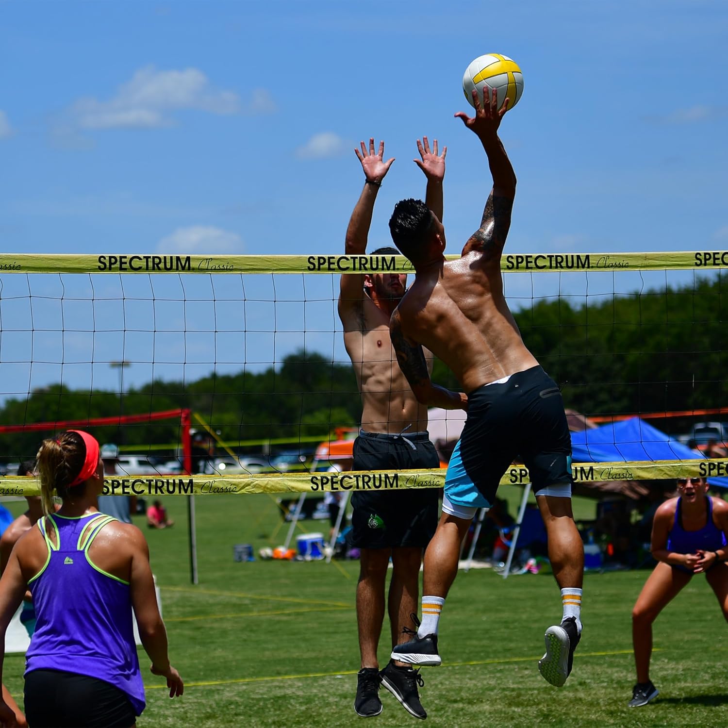 Park & Sun Sports Spectrum Classic: Adjustable Professional Outdoor Volleyball Net System