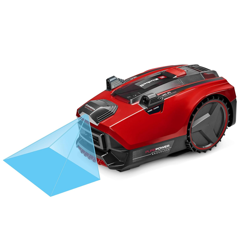 Einhell Freelexo Cam Plus 600 Power X-Change Robotic Lawnmower (18 V, Camera Instead of Boundary Wire, for 600 m², WiFi, Brushless, up to 25% Gradient, Includes 4.0 Ah Plus Battery)