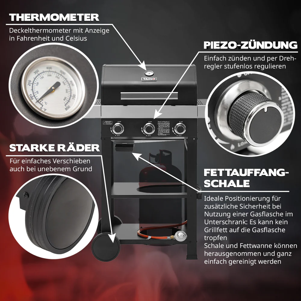 TAINO WABAYA 3+0 Gasgrill