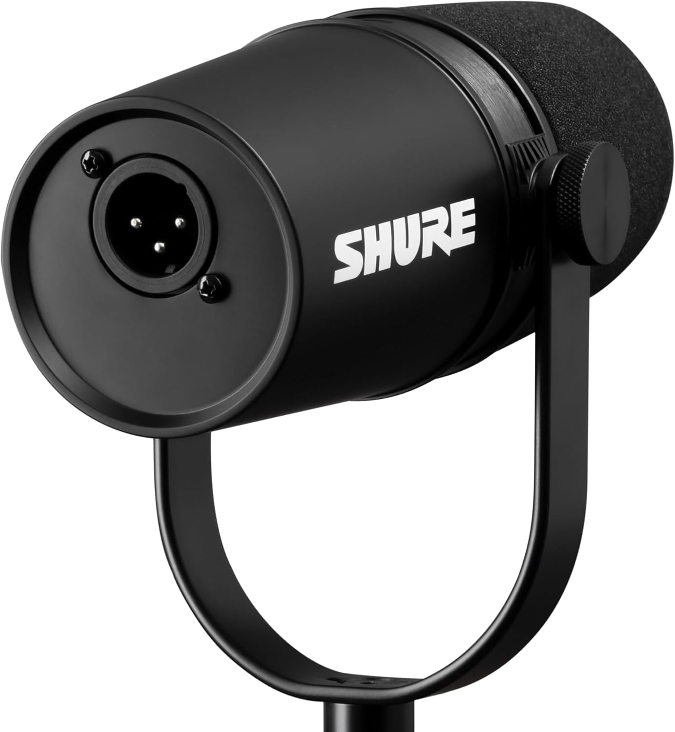 Shure MV7X XLR Podcast Microphone pour le Podcasting, l'enregistrement, la Diffusion en Direct et les Jeux, Sortie Casque Intégrée, XLR, Technologie d'isolation de la Voix - Noir