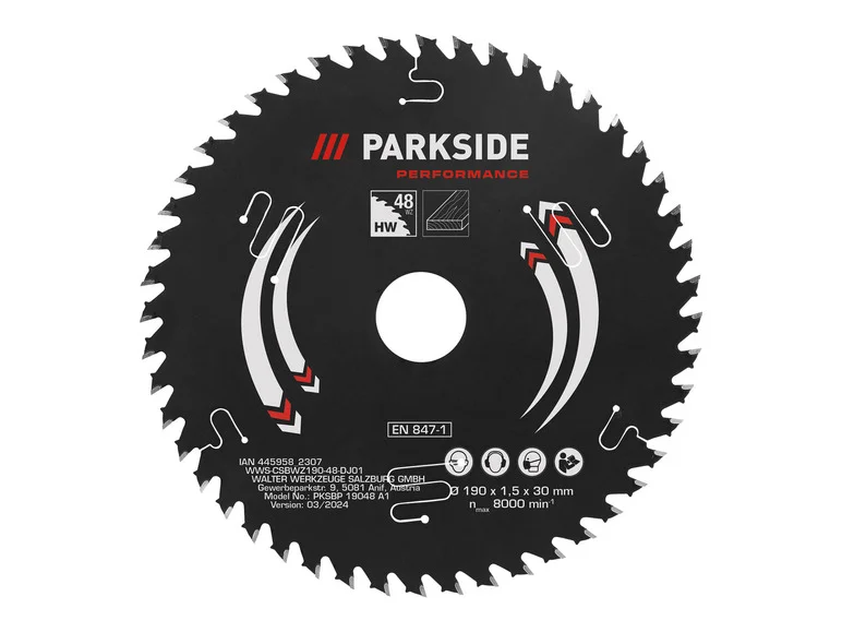 PARKSIDE PERFORMANCE Lame de scie circulaire, 190 mm
