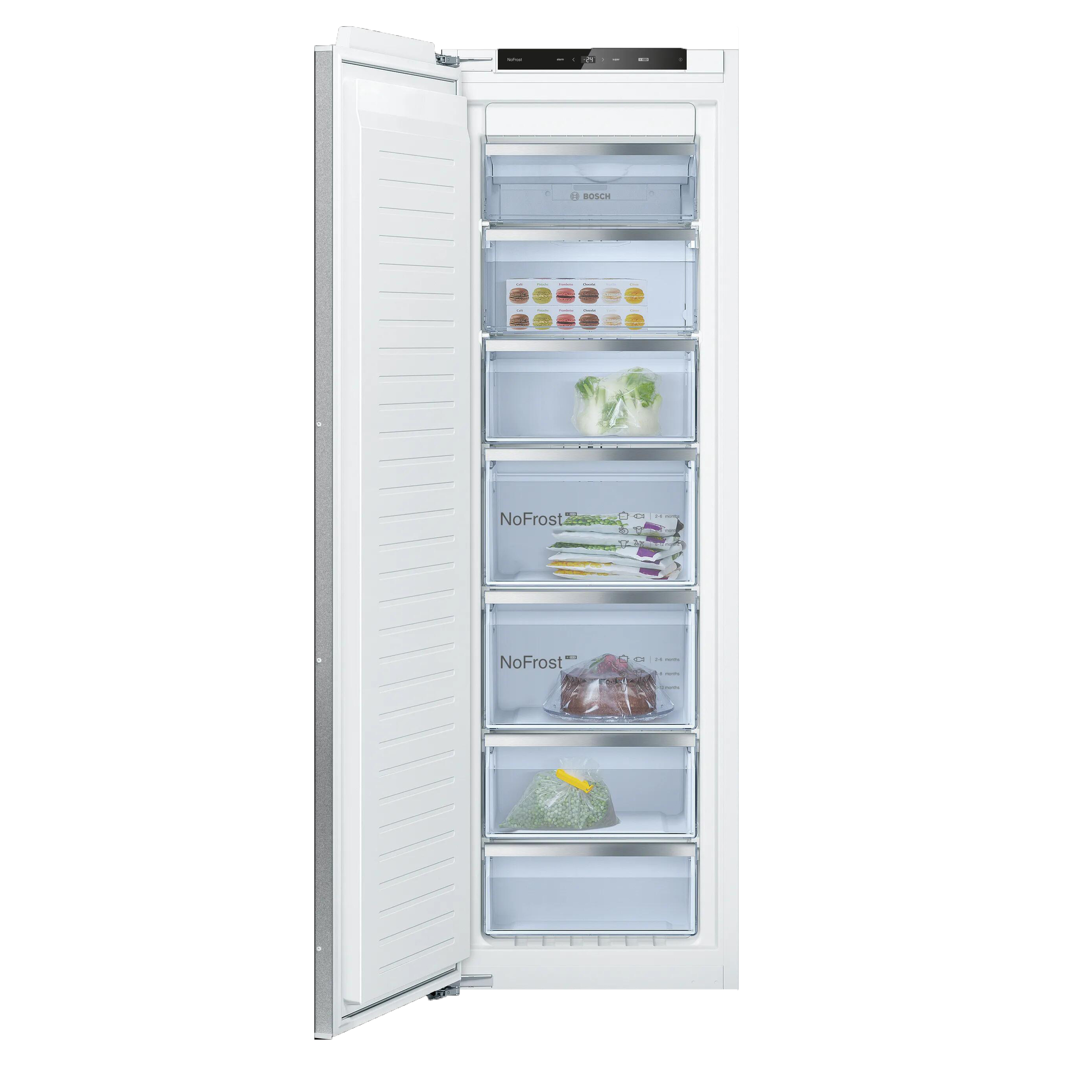 Bosch Serie 6 Einbau-Gefrierschrank 177.2 x 55.8 cm Flachscharnier mit Softeinzug