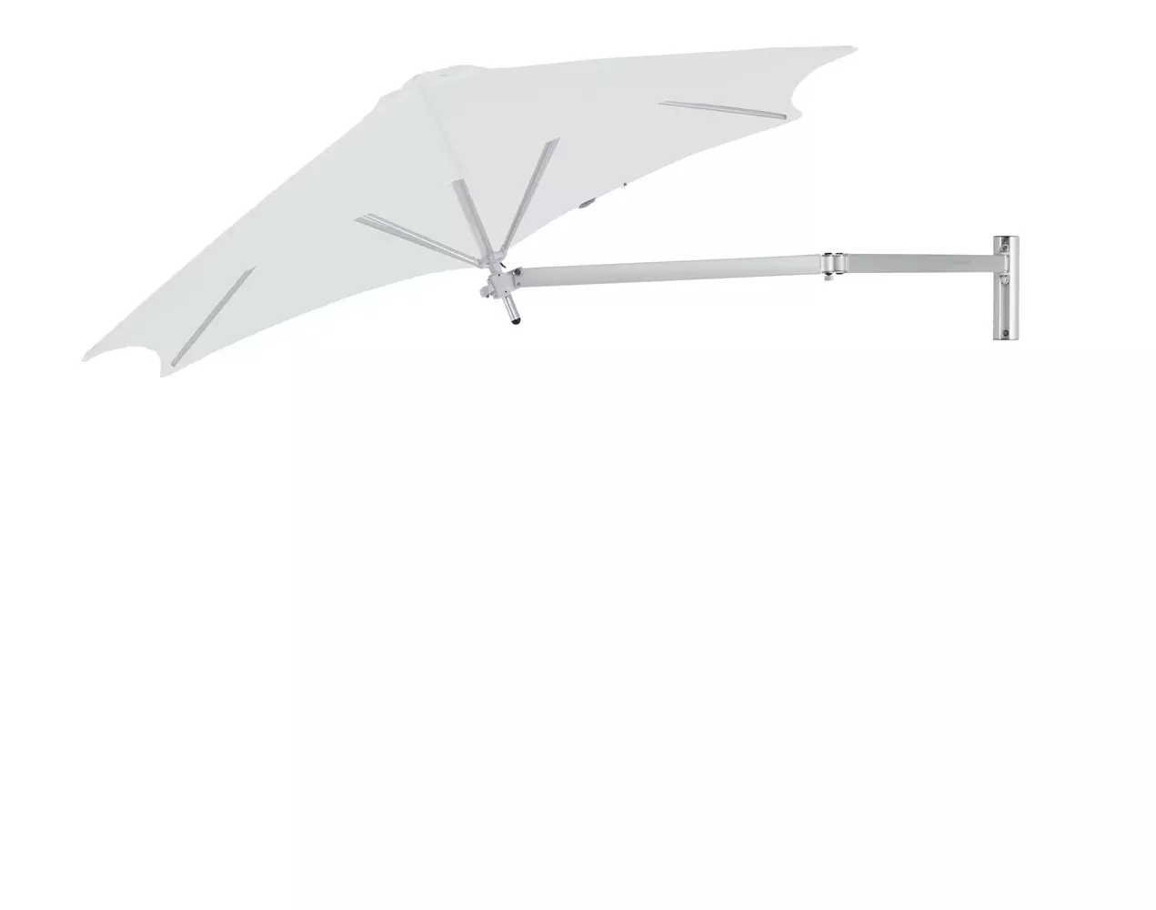 Umbrosa Paraflex Wall mounted umbrella round 2.7 m with army green canopy and neo arm 2 m Back to overview