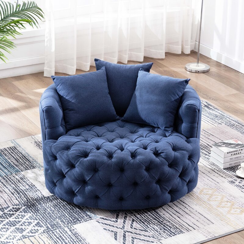 Damis 42.5'' Wide Tufted Oversized Accent Chair