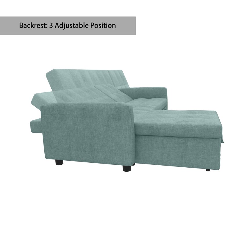 81.9'' Square Arm Sofa Bed