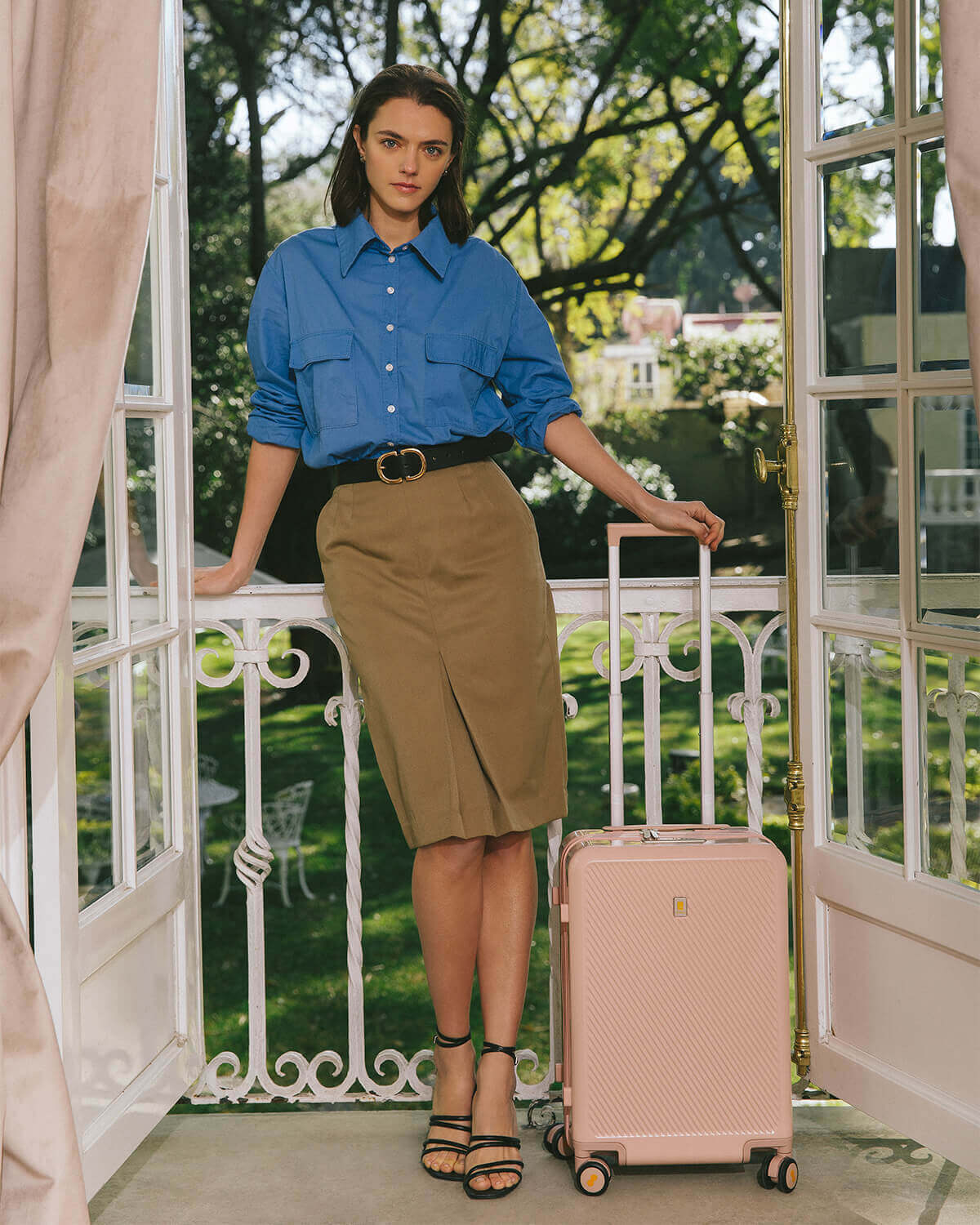 Glitter Carry On Luggage 20''