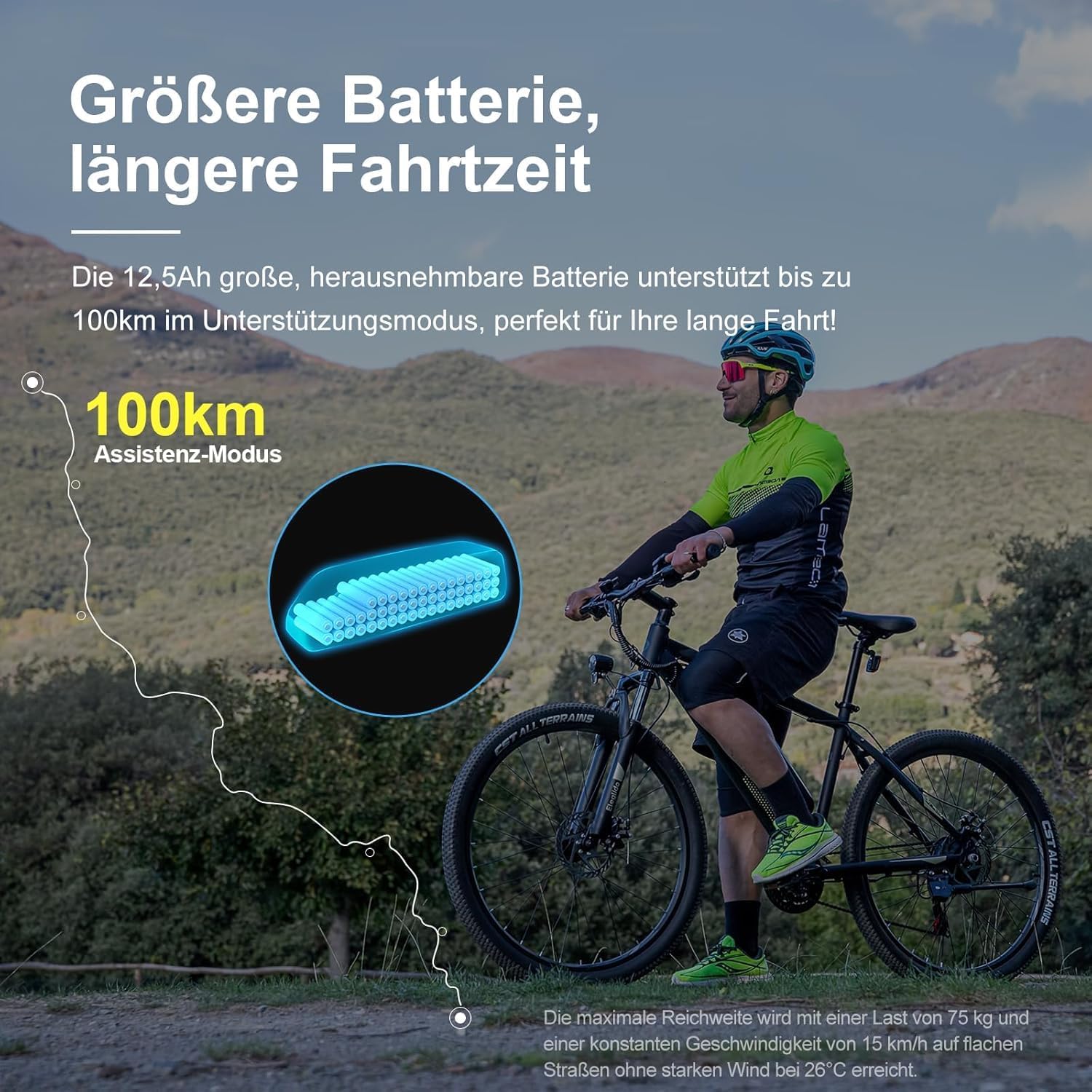 Eleglide M1 Plus E-Bike Women's Men's Electric Mountain Bike 27.5/29 Inch Electric Bicycle with 36 V 12.5 Ah Removable Battery, EU Compliant E Bicycle 21 Gears 250 W Rear Wheel Motor, LED Light