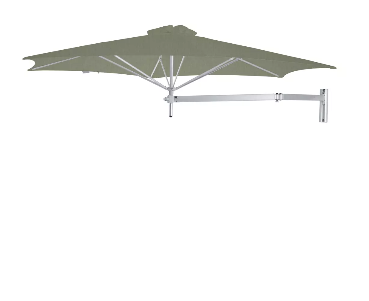 Umbrosa Paraflex Wall mounted umbrella round 3 m with beige canopy and neo arm 2 m
