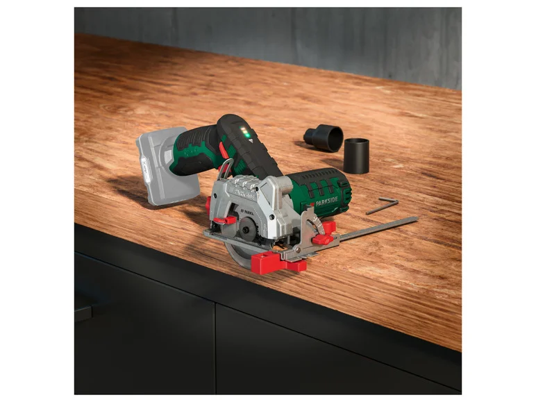 PARKSIDE Scie circulaire sans fil sans batterie ni chargeur, 12 V