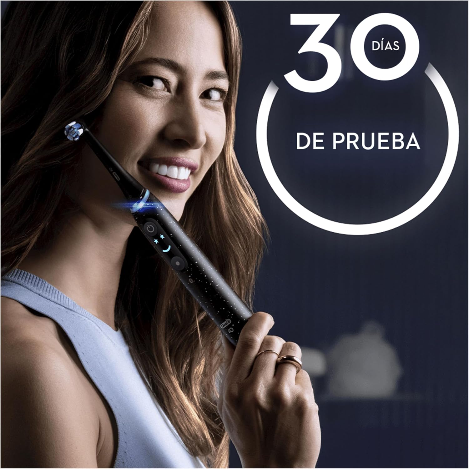 Oral-B iO 10 Electric Toothbrush with Rechargeable Handle, 3 Replacement Heads and Travel Case with Charger, Designed by Braun, Original Gifts for Women and Men - Black