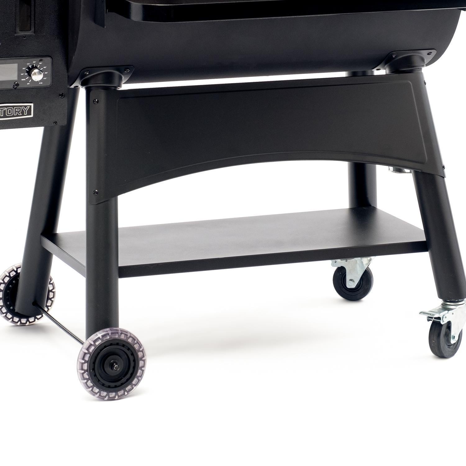 Victory 35-Inch Wood Pellet Grill with Front Shelf, 29-Lb Hopper & 16 Gauge Steel Barrel & Cart - BBQPG