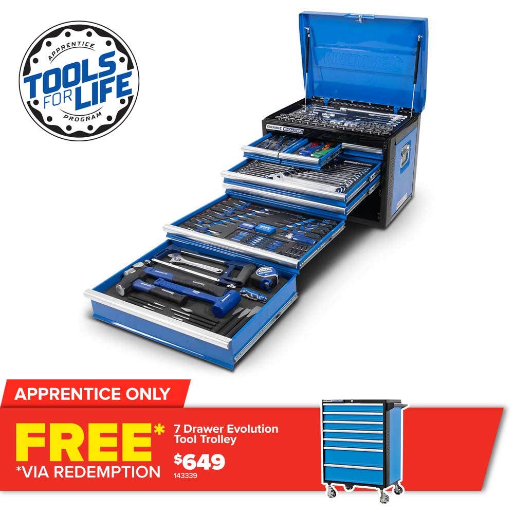KINCROME TFL 257 Piece 7 Drawer Evolution Chest Kit P1709