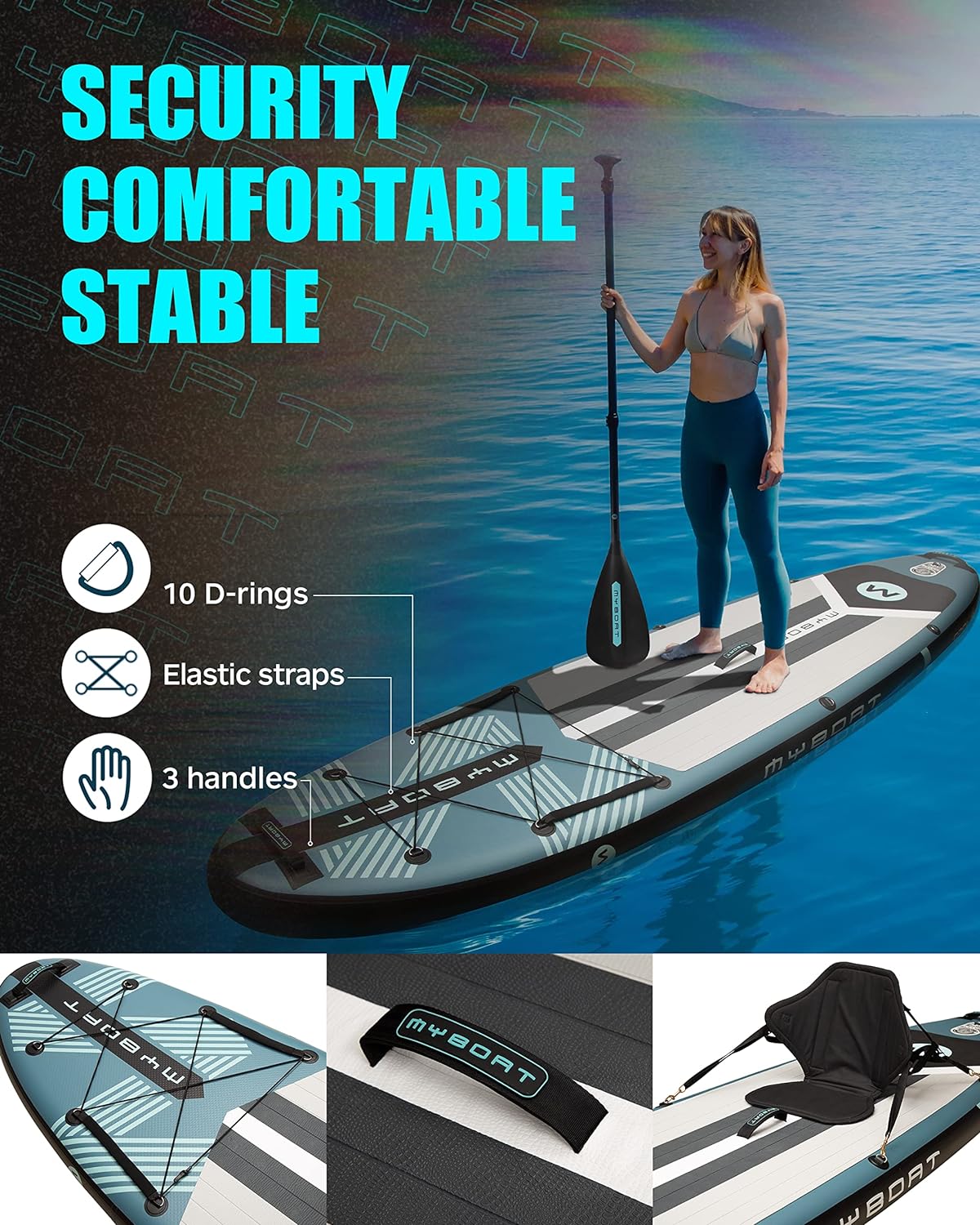 11'6×34×6 Extra Wide Inflatable Paddle Board