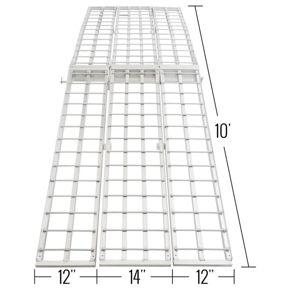 10' Folding Arched Folding Motorcycle Ramp