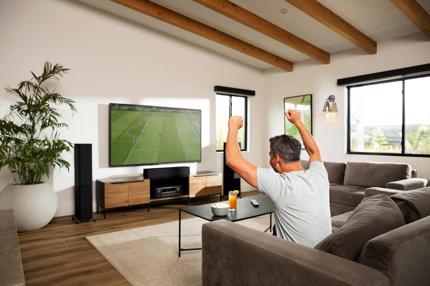 Denon AVR-X2800HDAB 7.2 Channel AV Receiver, HiFi Amplifier with Dolby Atmos, DTS:X, 6 HDMI Inputs and 2 Outputs, 8K HDMI, Bluetooth, DAB, WiFi, AirPlay 2, HEOS Mulitroom, Alexa Compatible, Black