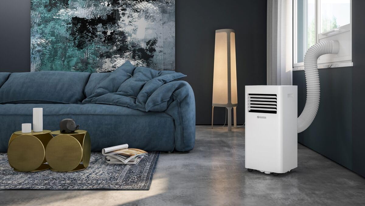 Olimpia Splendid, Dolceclima 12 Wifi Climatiseur Portatif 12.000 BTU/h, Classe A, Puissance 2,9 kW, Fonctions de refroidissement, déshumidification, ventilation, Wifi intégré [Classe énergétique A]