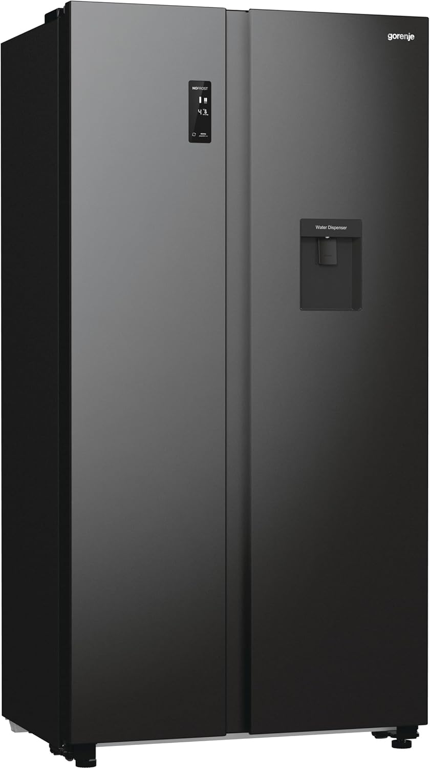 Gorenje NRR 9185 EAXLWD Side by Side Fridge-Freezer, Made in Europe, EEK E, NoFrostPlus, Inverter Compressor, Crisp Zone, ConvertActive Zone, FastFreeze, 70 Inch, Stainless Steel [Energy Class E]