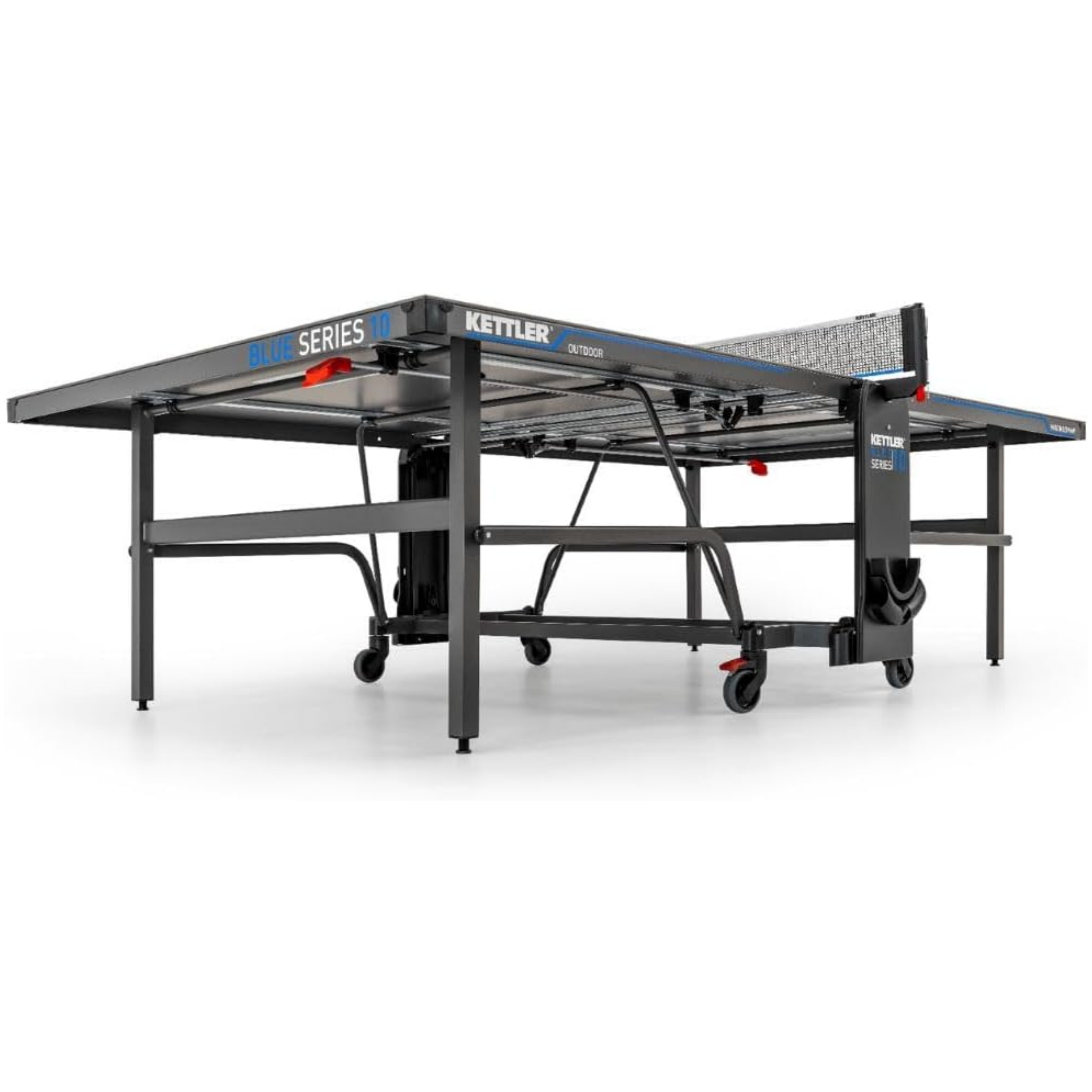 KETTLER K10 Outdoor Professional Table Tennis Table | Quality - Made in Germany (TÜV-tested) | Weatherproof | Foldable & Easy to Store | 6 mm Melamine Resin Plate | Safe Delivery | Easy Assembly