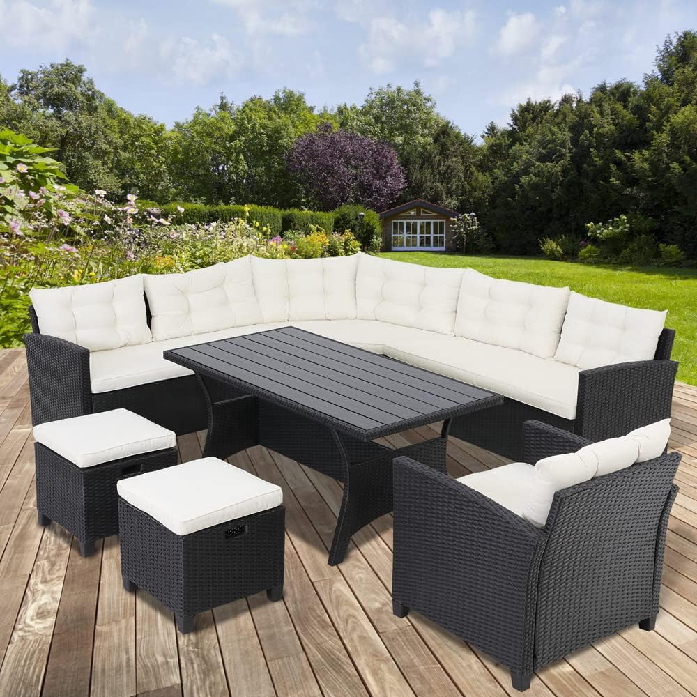 CASARIA® Premium Poly Rattan Garden Furniture