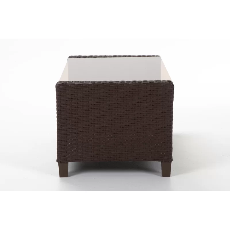 Wicker 4 - Person Garden Lounge Set with Cushions