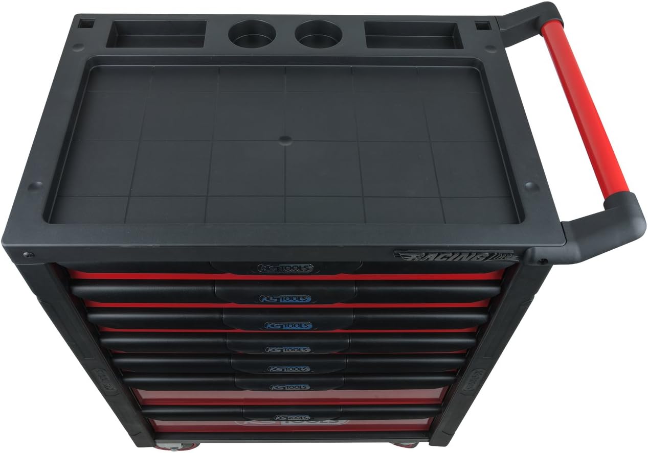 KS Tools 826.0007 RACINGline Black/RED Tool Cabinet with 7 Drawers