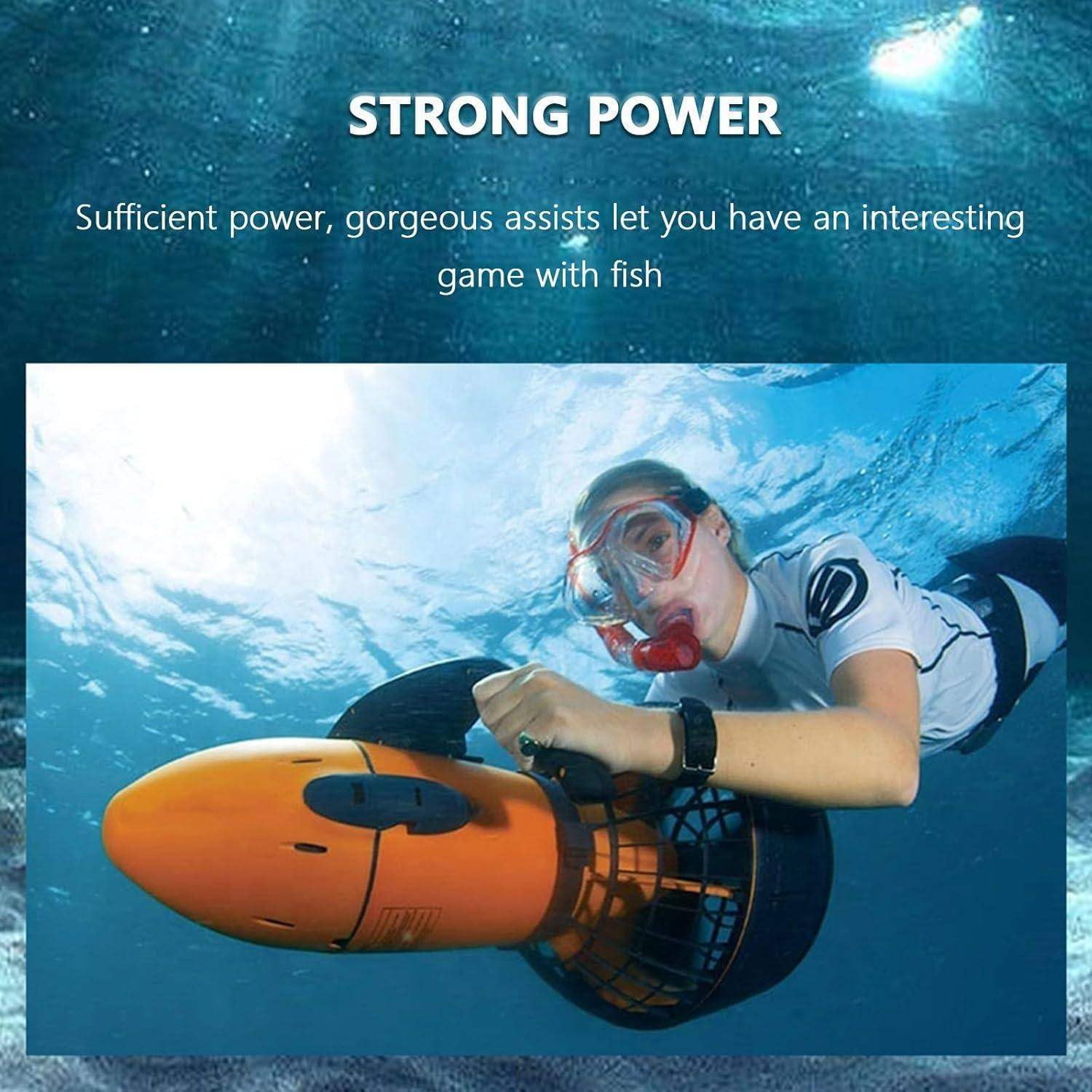 Mcamgiczin 800W Underwater Thruster 2025 Power - Li-ION Battery IP68 Waterproof for Freediving/Photography/Rescue | 50min Autonomy / High-End Diving with Ergonomic Design