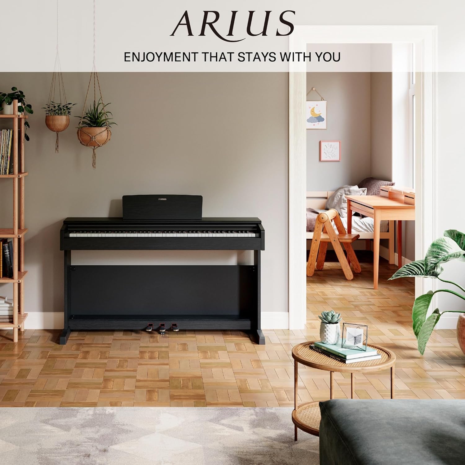 Yamaha ARIUS YDP-145 Digital Piano, Classic and Elegant Digital Piano for Beginners and Hobby Players