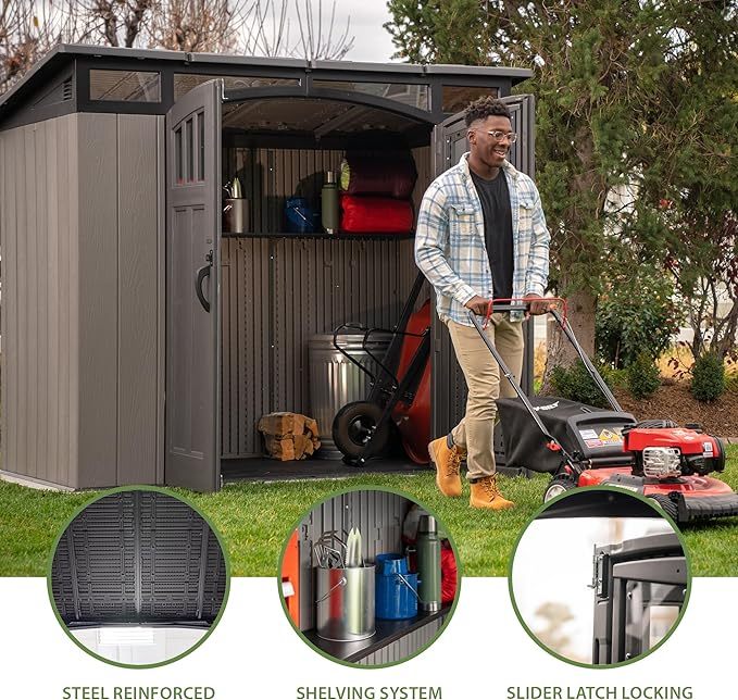 Lifespan 8 x 5 ft Modern Outdoor Storage Shed