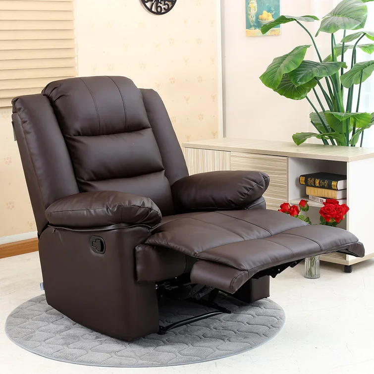 Manual Leather Match Manual Recliner