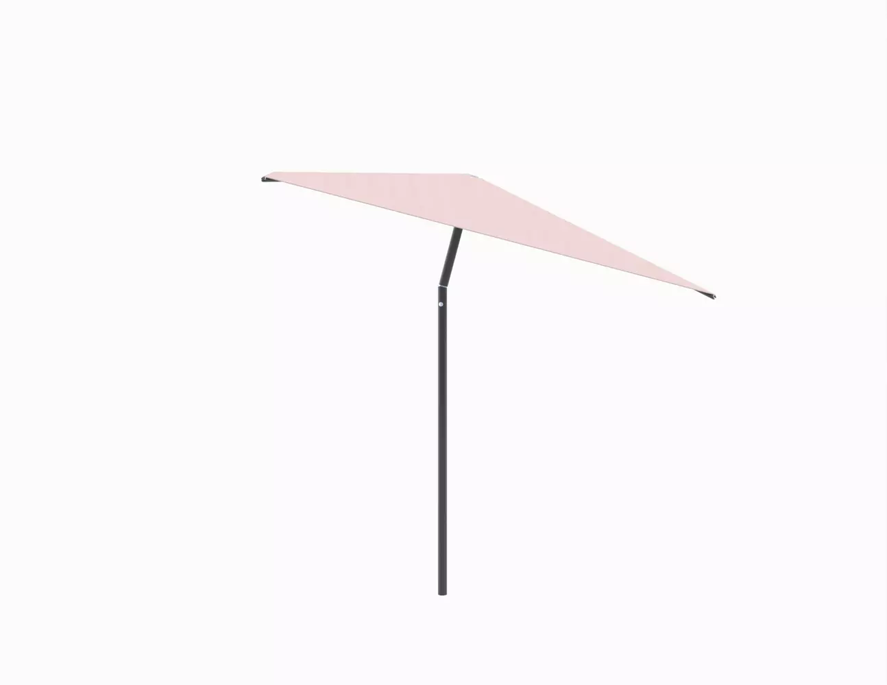 Umbrosa Nata center post umbrella with tilt square 2.3m with beige canopy and black frame